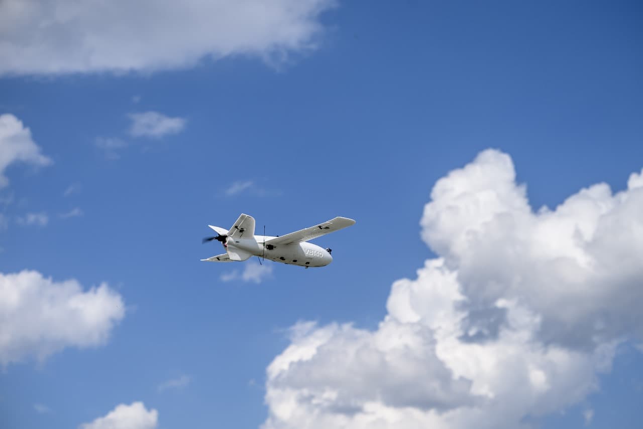 VB140 drone in flight